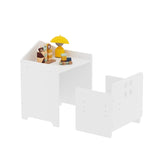 Kids Montessori Weaning Table and Chair Set, Wooden Toddler Table and Chair Set Kids Activity Table 78520812
