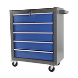 ZUN 5 Drawers Rolling Tool Chest with Wheels, Portable Rolling Tool Box on Wheels, Tool Chest Organizer 68011952