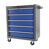 ZUN 5 Drawers Rolling Tool Chest with Wheels, Portable Rolling Tool Box on Wheels, Tool Chest Organizer W1239132616
