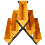 3 Tiers Wooden Vertical Raised Garden Bed with Legs,Brown Planter Raised Beds Kit for Flowers Herbs W465P196748