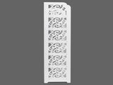 Wood-plastic Board Six Tiers Carved Shoe Rack White A 26180822