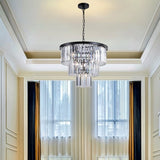 (Same as W1340102277/L5007) Black Luxury Crystal Chandelier Modern Chandeliers Lights Fixture W1340P189315