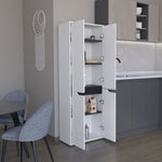 ZUN Herrin Storage Cabinet Kitchen Pantry With Four Doors and and Five Interior Shelves B070P173176