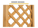 Raised Garden Bed with Trellis, Hanging Roof, Planter Box, Drainage Holes, Vertical Plant Container 08791532