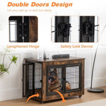 ZUN Dog Crate Furniture, Large Dog Kennel, 43"Wooden Pet Furniture with Pull-Out Tray, Home and Indoor W1212120270