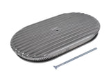 15" Oval Full Finned Polished Aluminum Air Cleaner Filter Fits for Chevy SBC 350 400 62104847