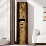 69" H Tall Bathroom Storage Cabinet with 2 Barn Doors and 1 Drawer, Narrow Storage Unit, Adjustable W2386P207759