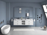 96" Wall Hung Bathroom Vanity Cabinet Fits Double Sinks, Cabinet Only W2287P265094