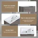 Bathroom Vanity with Sink 22 Inch for Small Bathroom,Floating Bathroom Vanity with Soft Close W99968776