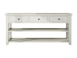Console Table with Wood Frame and Legs, Sofa Table Entryway Table with 3 Drawers and 2 Open Shelves 19496319