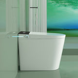 ZUN Compact Smart Toilet with Bidet Seat Built-in, Modern Tankless Design with 23.25" Depth, Open W2826P252047