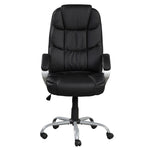 ZUN PU Leather Upholstered Office Task Chair, Modern Adjustable 360 Degree Swivel Chair, High Back, B011P204085