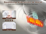 2 In 1 Massager Pillow This ergonomic lumbar support pillow integrates vibration massage and heat 49140638