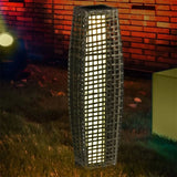 Gray Solar Floor Lamp, Outdoor Garden Lantern 18000366