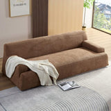 ZUN WKS9 Camel sofa, modern simplicity, durable fabric, solid wood frame, high density sponge filler W2085P154089