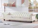 84.65" Rolled Arm Chesterfield 3 Seater Sofa W68061097