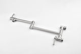 Wall mounted Filler Faucet, Modern Brass Filler Two-Attachment Wall Mount Folding Kitchen W2287P184324