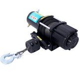 ZUN 3500 lb Winch ATV UTV Electric Winch,12V Waterproof Winch Synthetic Rope Trailer Electric Winch with W465127128