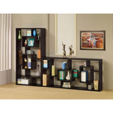 Cappuccino 10-Shelf Open Back Bookcase B062P153823