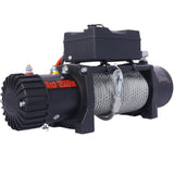 12V 12000LB Electric Winch Towing Trailer Steel Cable Off Road, Waterproof Wire Cable for Truck UTV W465127133