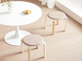 Set of 4 Stackable Stools, Round Backless Chairs for Dining Room, Kitchen, Classroom 69149946
