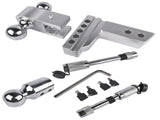 2" Receiver 12500 LBS Adjustable Trailer Hitch 4" Drop/Rise Tow Hitch Aluminum Drop Hitch 1-7/8", 95993286
