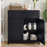 Kitchen Sideboard Buffet Cabinet,Farmhouse Storage Cabinet with Drawer and Adjustable Shelf,Barn W1706P281103