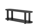 U_STYLE Modern Minimalist Ash Veneer Entryway Table with Streamlined Desktop Design, Suitable for N711P241273B