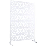 Outdoor & Indoor Privacy Metal Privacy 76" H48" W, Freestanding Decorative Privacy W465P193278
