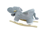 Kids Ride-On Rocking Horse Toy with Lullaby Song,Elephant Rocking Toy with Hand Puppets and Safety 31927882