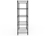 5-tier, adjustable shelf spacing, display rack with adjustable feet, made of iron, 74*34*150cm, 14450158