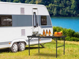 Portable Folding Outdoor Table, Dual Height Adjustable Camping Table with NonSlip Feet, 8.04 lbs 85964229