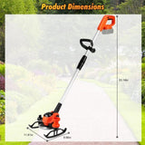 Cordless Wheeled Grass Trimmer - 800W Pure Copper Motor , 2x21V 3000mAh Batteries , 3 53629530