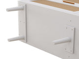 43.31"6-Drawers Rattan Storage Cabinet Rattan Drawer,for Bedroom,Living Room,White W757P234587