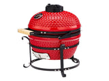 13-inch Portable Ceramic Charcoal Grill with Grill Stand, Stainless Steel Cooking Grate, Heat 29244848