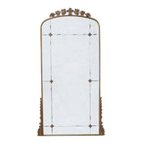 76" x 40" Lavish Full Length Mirror, Antique Gold Metal Floor Mirror for Living Room, Bedroom W2078124335
