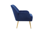 Modern Mid Century Chair velvet Sherpa Armchair for Living Room Bedroom Office Easy Assemble W136165560