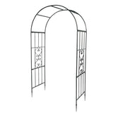 ZUN Arc Roof Wrought Iron Arch Plant Climbing Frame 00152539