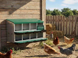 Chicken Nesting Box, 8 Compartment Roll Away Nesting Box for Laying Eggs, Wall Mount Chicken Nesting 08294315