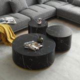 15.75inch Round Sidetable for Living Room Fully Assembled Black W876106489