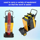 Multi-function welder trolley, MIG TIG ARC plasma cutter storage tank with 2 safety chains, portable W227P220276