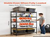 Storage Shelves, 5-Tier Adjustable, 2000 lbs Capacity, Heavy Duty Garage Storage Shelving Unit, T3342P619597