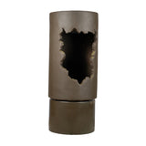 19.7x19.7x56.5" Large Outdoor Water Fountain with Light, Contemporary Calming Elegance Cement Water W2078P313047