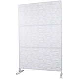 Outdoor & Indoor Privacy Metal Privacy 76" H48" W, Freestanding Decorative Privacy W465P193269