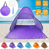 Pop Up Beach Tent Sun Shade Shelter Anti-UV Automatic Waterproof Tent Canopy for 2/3 Man w/ Net 47048800