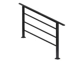Handrails for Outdoor Steps, Wrought Iron Handrail Fits 1 to 4 Steps, 46968174