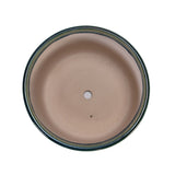 Set of 3 Grid Ceramic Flowerpot, Modern Planter for Patio, Garden, Windowsill - Blue Green W3273P322259