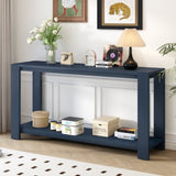 U_STYLE Distinctive Features of a Minimalist Console Table with Bottom Shelf and Four Legs, Suitable N711P173084V
