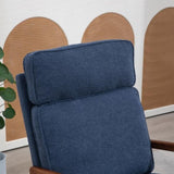 ZUN 25.2"W Modern Rocking Chair Accent Lounge Armchair Comfy Boucle Upholstered High Back Wooden Rocker W1298137122