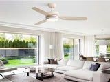 46 Inch Ceiling Fan with Lights 3 ABS Blades 6-speed DC Motor Remote Control for Living Room W934P211003